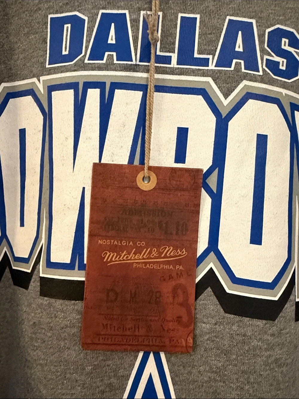 NWT NFL Dallas Cowboys NFL All Over Crew 2.0 Sz Lg